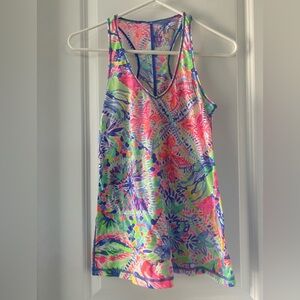 Lilly Pulitzer Multi-Colored Racer Back Tank Top - Size XS